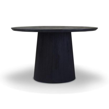 Eettafel Argus Rond 130 Bruin / Zwart - Afbeelding 3