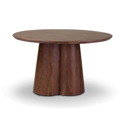 Eettafel Cobos Rond 130 Bruin / Zwart - Afbeelding 2