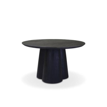 Eettafel Cobos Rond 130 Bruin / Zwart - Afbeelding 7