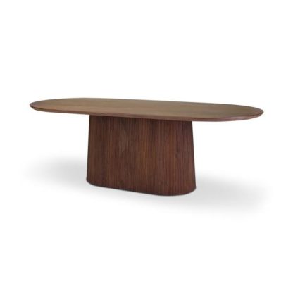 Eettafel Mendosa 240 x 110 Bruin / Zwart - Afbeelding 4